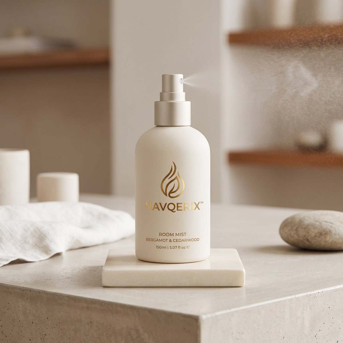 Navqerix™ Bergamot &amp; Cedarwood Luxury Room Mist Spray (150ml / 5.07 fl oz)