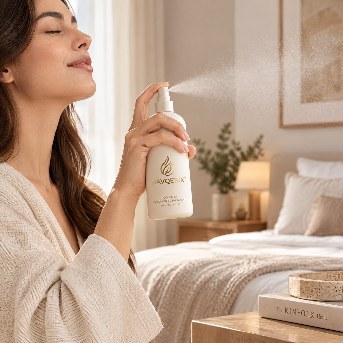 Navqerix™ Bergamot &amp; Cedarwood Luxury Room Mist Spray (150ml / 5.07 fl oz)